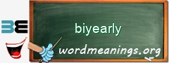 WordMeaning blackboard for biyearly
